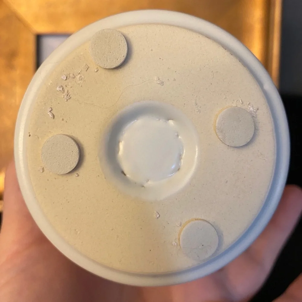 Matte Off White Stoneware Vase